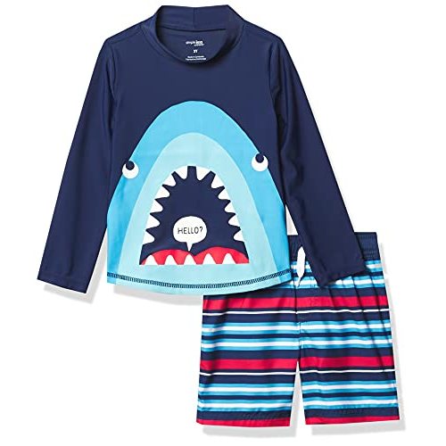 Simple Joys by Carter's Baby-Boys Swimsuit Trunk and Rashguard Set