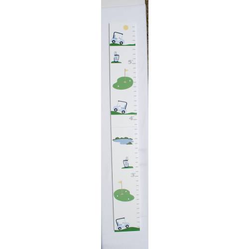 Golf Growth Chart: Personalized Wood Wall Hanging, Nursery Decor