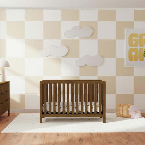 Carter's Colby 4-in-1 Low-Profile Convertible Crib – DaVinci Baby - Color, Walnut