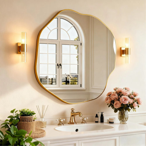 Wrought Studio™ Asymmetrical Wall Mirror & Reviews | Wayfair