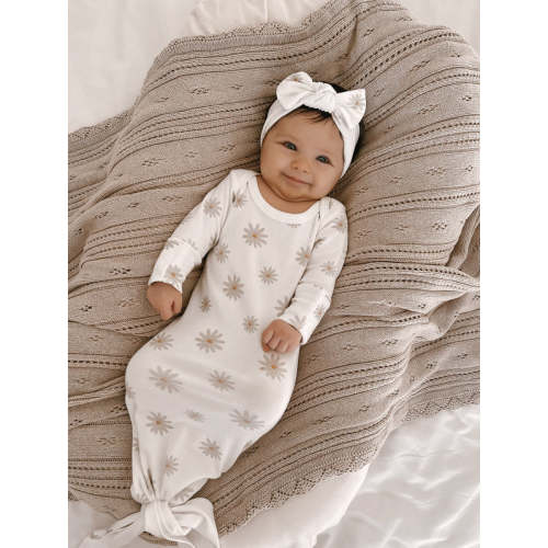 Luna + Luca | Floral Knotted Gown + Bow