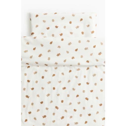 PATTERNED CRIB DUVET COVER SET