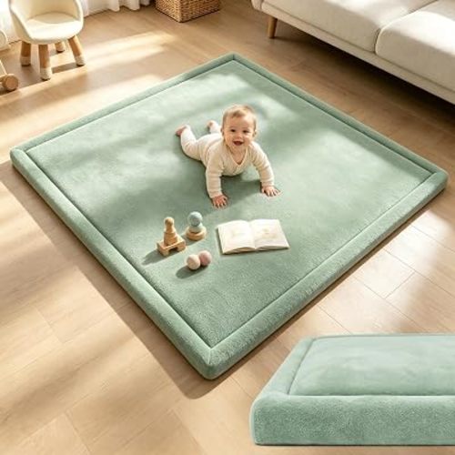 Baby Play Mat 50"x50" Playpen Mat 1.3" Thick Crawling Rug for Toddler