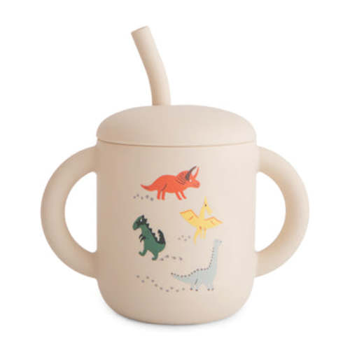 Mushie Baby Silicone Training Cup + Straw