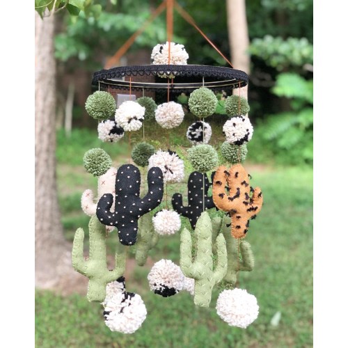Southwest Cactus Baby Mobile - Large