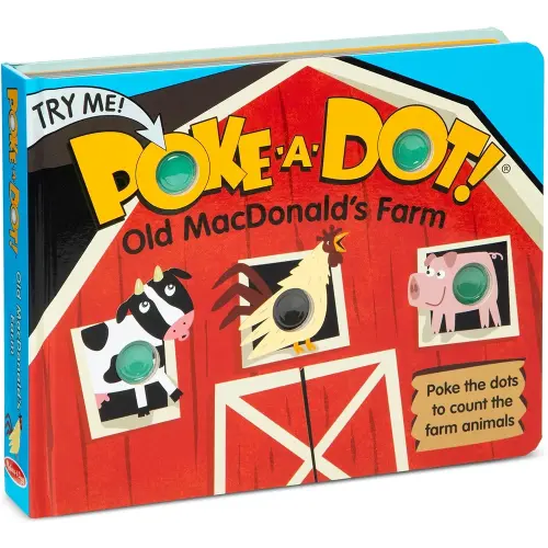Melissa & Doug Children's Book - Poke-a-Dot: Old MacDonald’s Farm (Board Book with Buttons to Pop) - FSC Certified