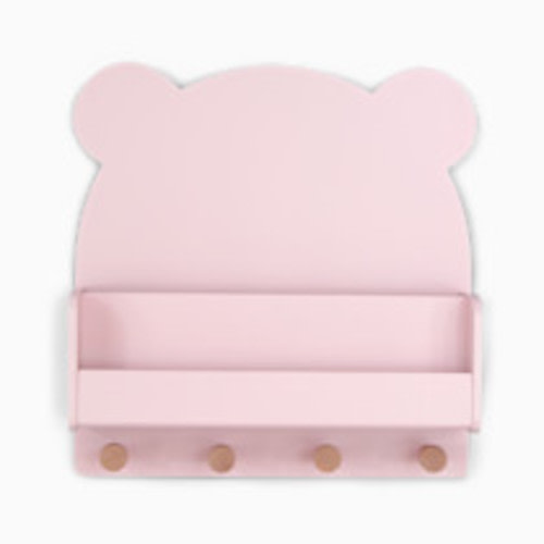 Delta Children babyGap Brannan Bear Wall Shelf with 4 Hooks - Blush