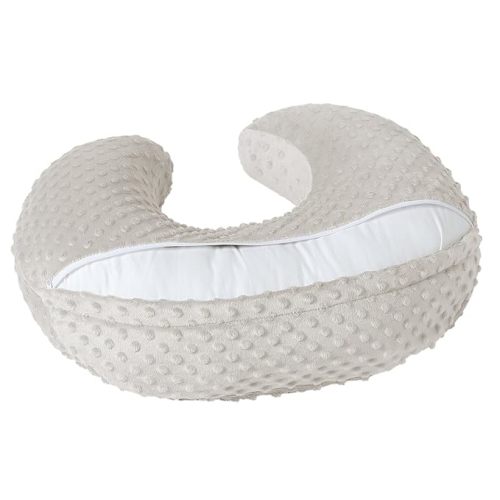 Baby Nursing Pillow and Body Positioner with Premium Slipcover for Breastfeeding for Baby Boys and Girls, Feeding Pillow with Breathable Comfortable Pillowcase (Sand)