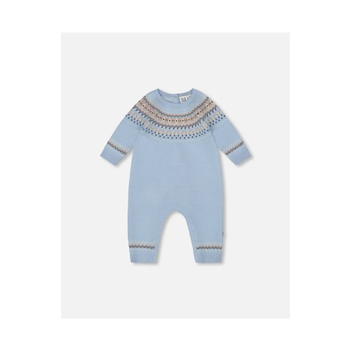 Knitted Jacquard Romper, 3M