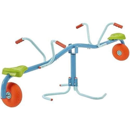 Toys Spiro Spin Seesaw | Sit and Spin Teeter Totter with 360 Spin and Bounce Wheel | Kids Outdoor Play Equipment for Backyard, Playground, or Indoor Fun | Boys and Girls Ages 3-8