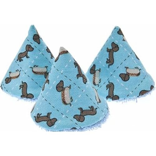 Beba Bean - Pee Pee Teepee for Baby Boy - Reusable & Washable Pee Shield for Diaper Changing - Baby Shower Gifts for Boys - Wiener Dog Cotton Cloth - Laundry Bag - Set of 5 Covers