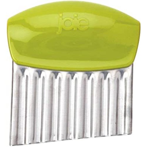 Joie Crinkle Cutter Kitchen Knife for Vegetables, Stainless Steel Blade, Colors May Vary