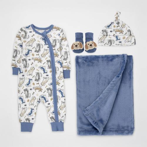 Baby Essentials Baby Boys 4-pc. Baby Clothing Set, Color: Blue - JCPenney