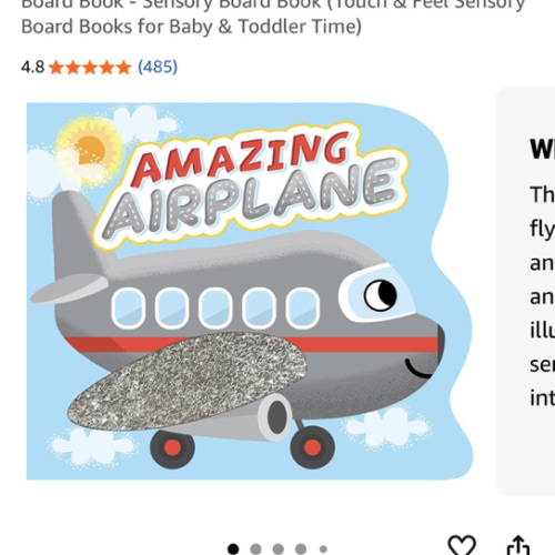 Little Hippo Books Amazing Airplane - Touch and Feel Board Book - Sensory Board Book (Touch & Feel Sensory Board Books for Baby & Toddler Time)