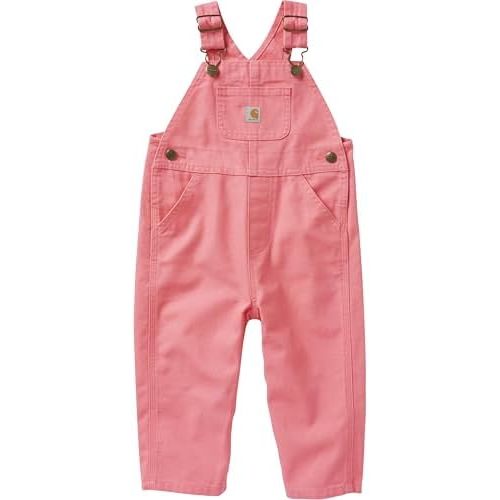 Carhartt Baby Girls' Canvas Bib Overalls (Lined and Unlined)