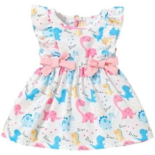 Mioglrie Baby Girl Dress Summer Girl Clothes Infant Outfits Newborn Ruffle Sleeveless Sundress Cute Dresses for Girls