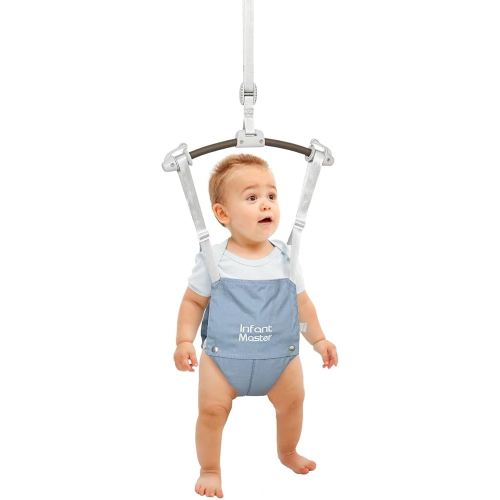 Infant Master Doorway Jumper, Johnny Jumper w/Adjustable Seat Bag, Durable Baby Door Bouncer & Swing Jumper w/Steel Spring, Wise Gift Choice for Infant & Toddler, Easy to Use, Blue