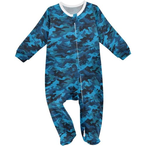 Caikeny Baby One-Piece Footies Yellow Banana Brown Monkey Newborn Rompers Pajamas Zip Front Pjs for Boys Girls