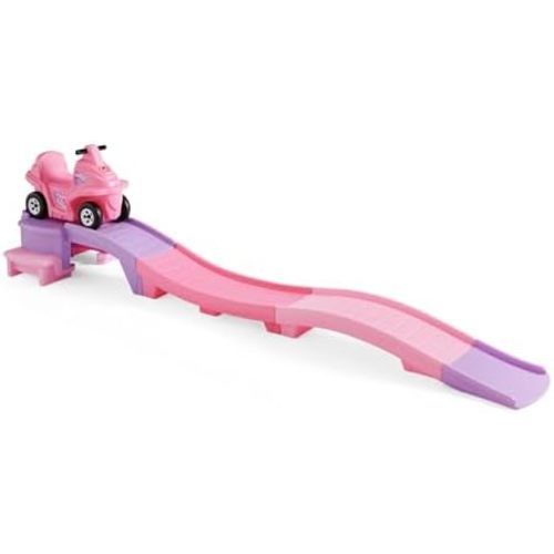 Step2 Bubblegum Blast Up & Down Roller Coaster for Kids, 9 Ft Track, Pink