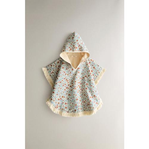 KIDS' FLORAL BEACH PONCHO - Sand | ZARA United States