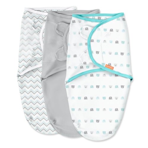 SwaddleMe Original Swaddle – Size Small/Medium, 0-3 Months, 3-Pack (Elephant) - SwaddleMe Original Swaddle – Size Small/Medium, 0-3 Months, 3-Pack (Elephant)