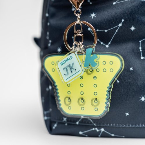Cloth Diaper Snap Setting Keychain, Daycare Friendly Acrylic Guide for One Size Diapers