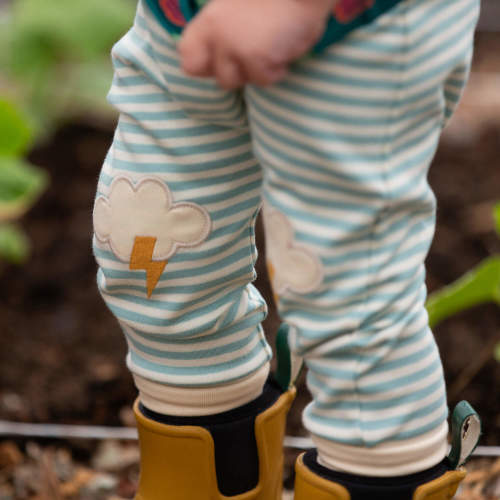 All Weather Knee Patch Striped Joggers – Little Green Radicals