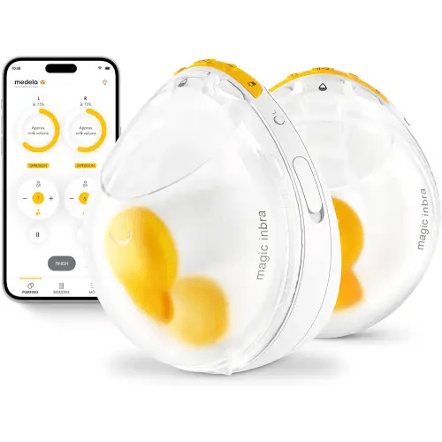 Medela Magic InBra Hands-Free Wearable Breast Pump with Fluidfeel Technology, App Connectivity and Advanced Sensor Control, Ultra-Slim, Ultra-Lightweight, Silent, Hospital-Grade