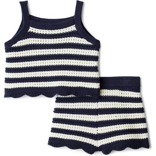 Amazon Essentials x Sofia Grainge Mommy & Me Cotton Crochet Sweaters & Tank Sets