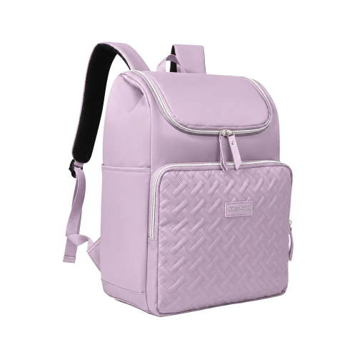 DEFAHN Diaper Bag Backpack,Large Waterproof Baby Diaper Bag with 2 Thermal Pockets,Multifunctional Travel Bag For Mom & Dad Purple