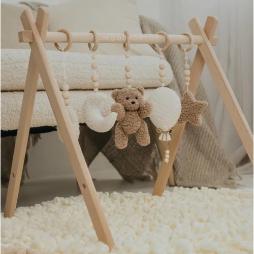 Etsy Boucle Baby Gym: Sensory Toys, Bear, Moon, Star, and Cloud