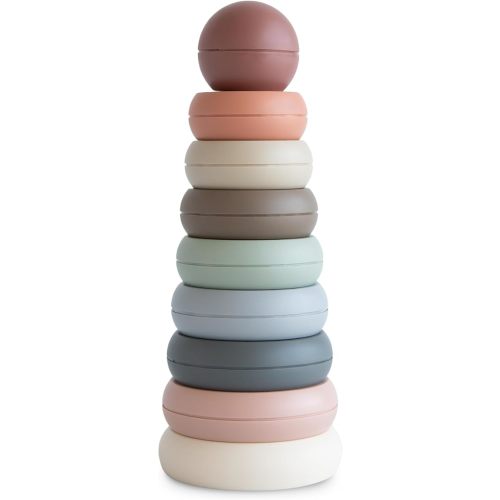 mushie Stacking Rings Toy | Made in Denmark (Rustic)