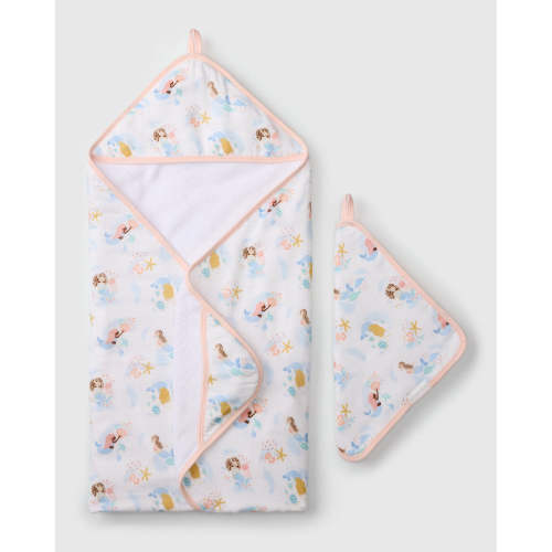 Hooded Towel Set - Mermaids