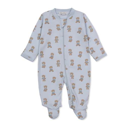 Teddy Bear Club Blue Zip Footie