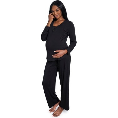 Laina During & After 2-Piece Maternity/Nursing Sleep Set, Large