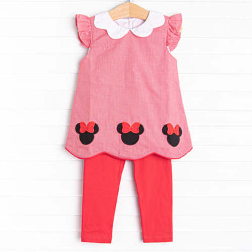 Dream Come True Applique Legging Set, Red – Stitchy Fish