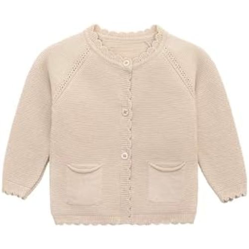 Lilax Baby Girls' and Toddler Long Sleeve Knit Cardigan with Pocket