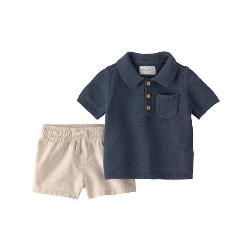 little planet by carter's unisex-baby 2-piece Shorts Set Made With Organic Cotton