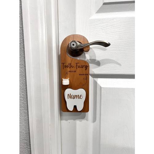 Tooth Fairy Pickup Dropoff Door Hanger