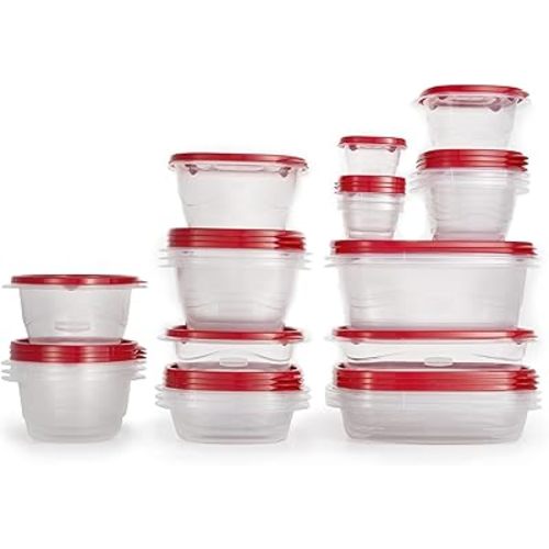 Rubbermaid TakeAlongs Food Storage Containers Set of 26 Clear