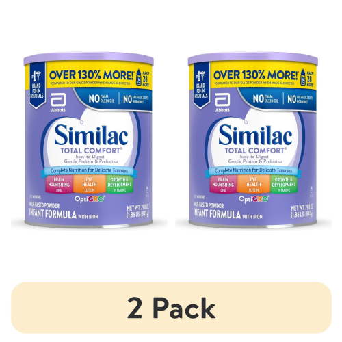 (2 pack) Similac Total Comfort Powder Baby Formula, 29.8-oz Can