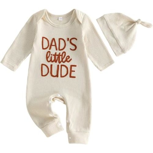 Newborn Baby Boy Fall Outfit Romper Jumpsuit Bodysuit Infant Clothes