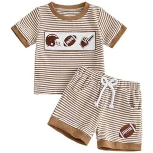 Baby Boy Summer Outfit Striped T-shirt Short Set Toddler Boy Summer Clothes 6 12 18 Months 2 3 4 5 T