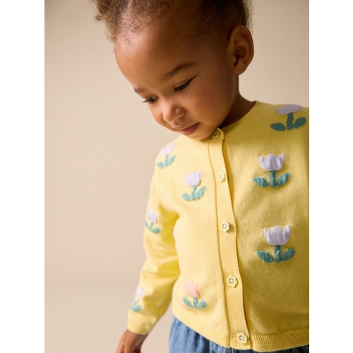 Yellow Tulip Cardigan (3mths-10yrs)