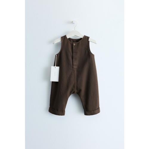 ZARA TIMELESS - SOLID SERGED OVERALLS - Dark brown | ZARA United States