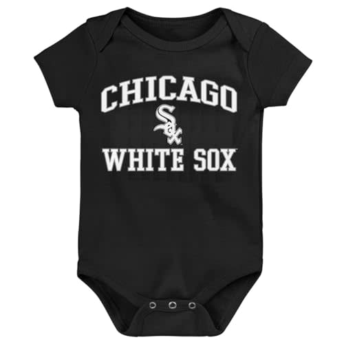 Outerstuff MLB Officially Licensed 0-24 Months City Headline Arch Logo Creeper Bodysuit Romper