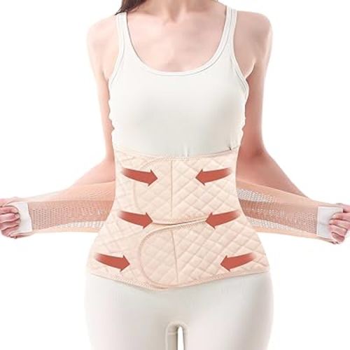 Trendyline Postpartum Belly Band Wrap: Abdominal Binder Post Surgery Postpartum Belly Wrap Post Partum Binder - C Section Recovery Support Belt Post Partum Girdle Stomach Hysterectomy Belly Band