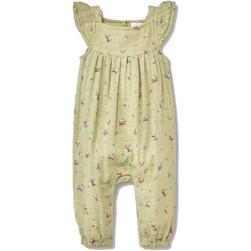 Cat & Jack Baby Girls' Gauze Ruffle Sleeve Romper -