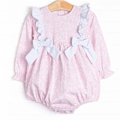 Garden Gate Bow Bubble, Pink – Stitchy Fish