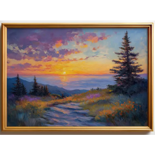 Sunset on Cadillac Mountain print